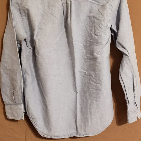 Ralph Lauren, Blue button-down dress shirt, long sleeve, Size 12 - Picture 14 of 15